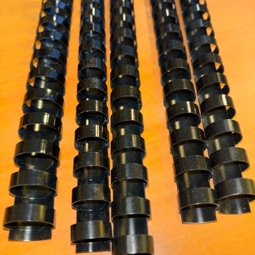 Black Plastic Binding Combs